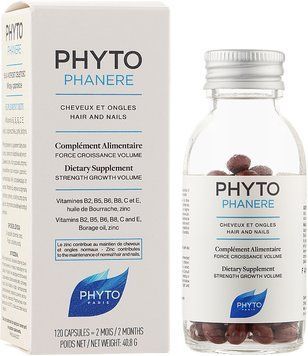 Фито Фитофанер добавка для волос и ногтей Phyto Phytophanere, 120 капсул PH10034 фото
