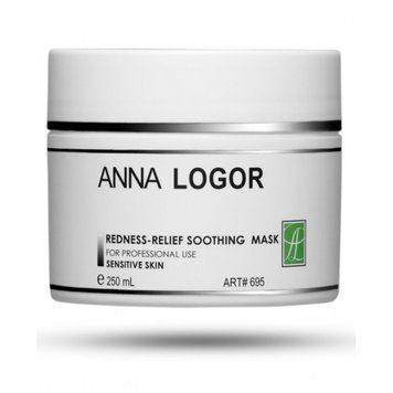 Заспокійлива маска проти почервоніння Anna Logor Redness-Relif Soothing Mask 250 мл AL695 фото