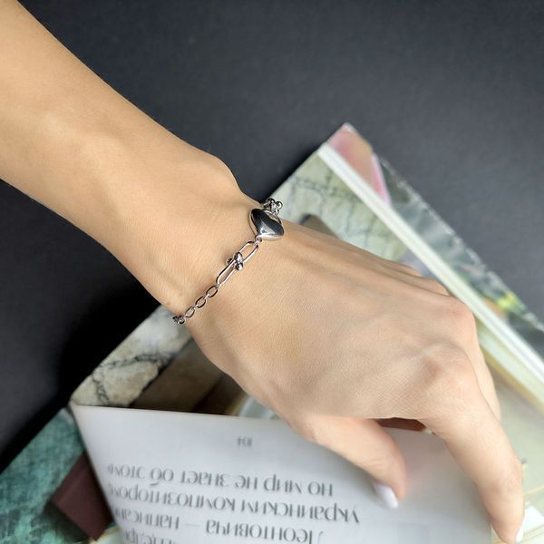 Серебряный браслет с без камней, вес изделия 5,09 гр (2173878) 1720 размер 2173878 фото