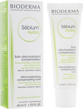 Биодерма Себиум Гидра увлажняющий Крем Bioderma Sebium Hydra Moisturizing cream 40 мл 028612І фото