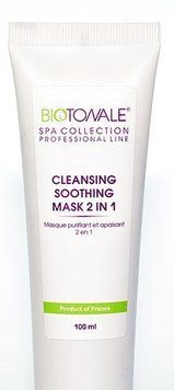 Очищающая маска 2 в 1 с зеленой глиной Biotonale 100 ml туба ВТ00109 фото