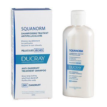 Дюкрэ Скванорм шампунь против сухой перхоти Ducray Squanorm Shampooing Traitant Antipelliculaire Pellicules S&egrave; 233824 фото
