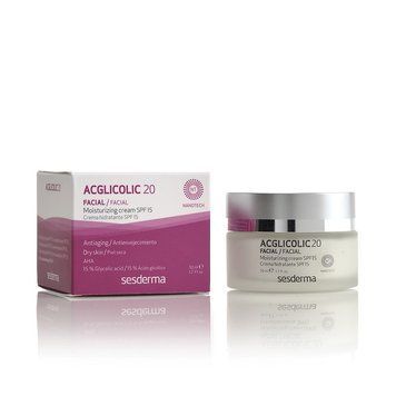 Сесдерма Acglicolic 20 Крем увлажняющий с гликолевой кислотой SPF15 Sesderma Acglicolic 20 Moisturizing cream 40000012 фото