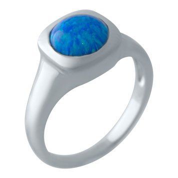 Срібна каблучка з опалом 0.764ct, вага виробу 3,64 гр (2028833) 17.5 розмір 2028833 фото