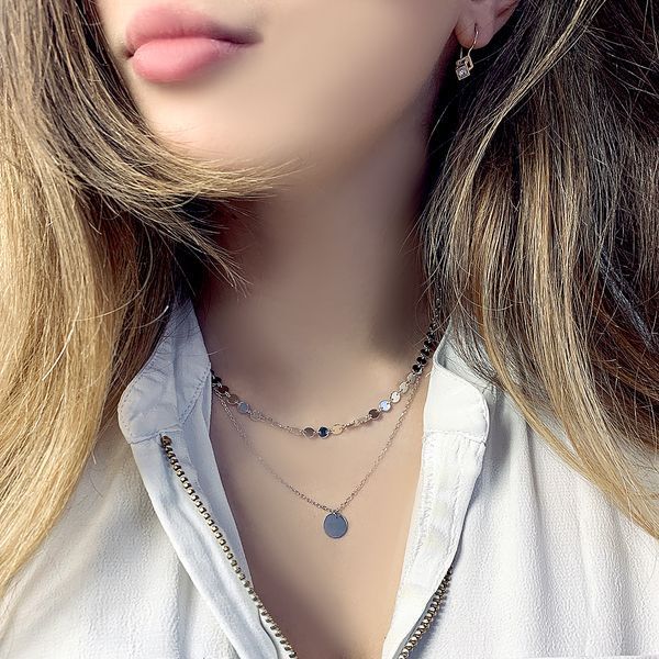 Серебряное колье с без камней, вес изделия 8,42 гр (2052975) 450500 размер 2052975 фото