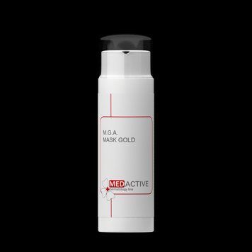 Універсальна маска Gold для обличчя та декольте Medactive M.G.A. MASK GOLD universal face & decollete, 50мл MEDA0045 фото
