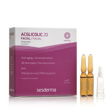 Ампулы с гликолевой кислотой Sesderma ACGLICOLIC 20 Anti-Aging Moisturizing Ampoules 5*2 мл 40000016 фото