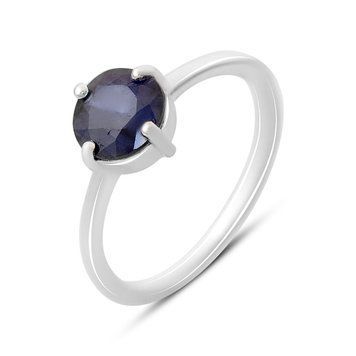 Серебряное кольцо с натуральным сапфиром 1.6ct, вес изделия 2,14 гр (2168799) 18 размер 2168799 фото