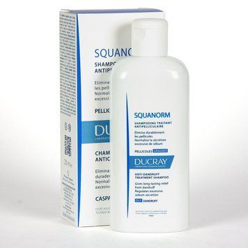 Дюкрэ Скванорм шампунь против жирной перхоти Ducray Squanorm Shampooing Antipelliculaire Grasses, 200 мл 539645 фото