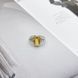 Серебряное кольцо с цитрином nano 3.2ct, вес изделия 4,1 гр (2170402) 18.5 размер 2170402 фото 2