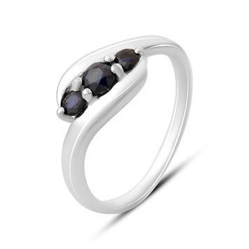 Серебряное кольцо с натуральным сапфиром 0.683ct, вес изделия 2,93 гр (2168829) 17 размер 2168829 фото