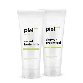 Комплексный набор для очищения и ухода за кожей тела Velvet Green Tea Piel, 250мл+250мл BC001 фото