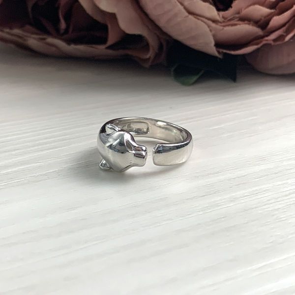 Срібна каблучка c без каменів, вага виробу 8,76 гр (2016427) 17 розмір 2016427 фото