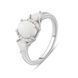 Срібна каблучка з опалом 0.99ct, вага виробу 2,51 гр (2085133) 17.5 розмір 2085133 фото 1