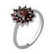Срібна каблучка з натуральним гранатом 1.5ct, вага виробу 2,47 гр (1965535) 18 розмір 1965535 фото 1