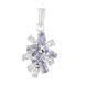 Серебряная подвеска с танзанитом 7.3ct, топазом белым (2117063) 2117063 фото 1
