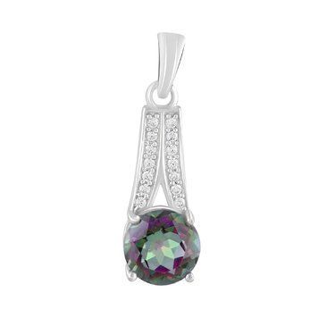 Срібна підвіска з містик топазом 1.8ct (2124092) 2124092 фото