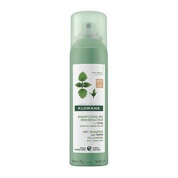 Клоран Крапива сухой шампунь для темных волос Klorane Shampooing Sec S&eacute;bor&eacute;gulateur Ortie Dark Hair, 150 мл 215043 фото
