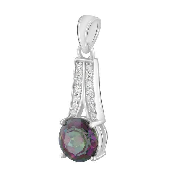 Срібна підвіска з містик топазом 1.8ct (2124092) 2124092 фото