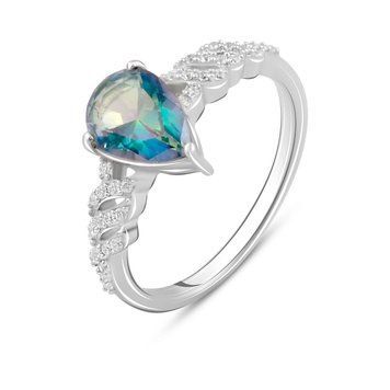 Срібна каблучка з містик топазом 1.425ct, вага виробу 2,88 гр (2096306) 18.5 розмір 2096306 фото