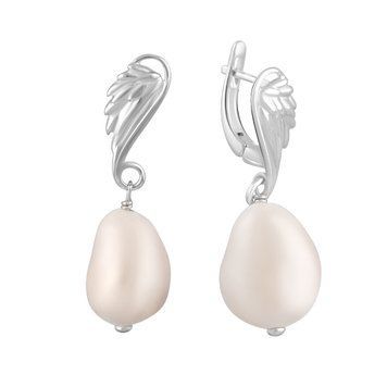 Срібні сережки з натуральними перлами бароковими 29.025ct (2129806) 2129806 фото