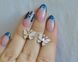 Сережки-гвоздики бабочки 2795761673 фото 9