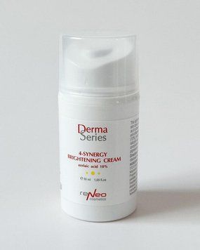 Освітлюючий легкий крем з азелаїновою кислотою 4-SYNERGY BRIGHTENING CREAM DERMA SERIES 50 мл H113 фото