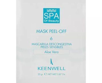 Противоотечная СПА -маска для чуствительной кожи № 6 Keenwell Spa Of Beauty Peel Off Mask Number 6 25 гр K4724001 фото