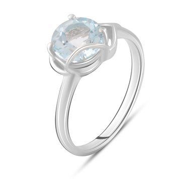Срібна каблучка з натуральним топазом 2.6ct, вага виробу 3,01 гр (2089377) 18 розмір 2089377 фото