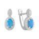 Срібні сережки з опалом 0.325ct (2075134) 2075134 фото 1