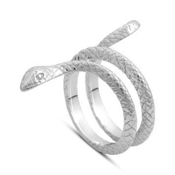 Серебряное кольцо с без камней, вес изделия 6,67 гр (2177555) 18.5 размер 2177555 фото