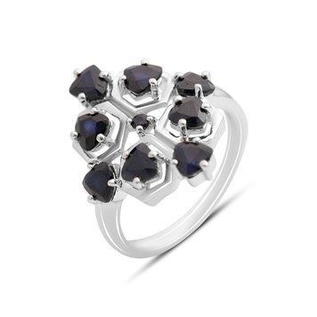 Серебряное кольцо с натуральным сапфиром 2.775ct, вес изделия 4,03 гр (2174646) 17 размер 2174646 фото