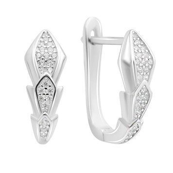Серебряные серьги с фианитами (2153825) 2153825 фото