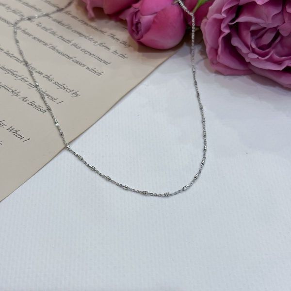 Серебряная цепочка с без камней, вес изделия 2,12 гр (2172208) 450 размер 2172208 фото