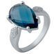 Срібна каблучка з топазом Лондон Блю 4.087ct, вага виробу 4,15 гр (1966211) 17 розмір 1966211 фото 1