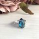 Срібна каблучка з топазом Лондон Блю 4.087ct, вага виробу 4,15 гр (1966211) 17 розмір 1966211 фото 2