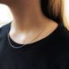 Серебряная цепочка с без камней, вес изделия 2,12 гр (2172208) 450 размер 2172208 фото 9