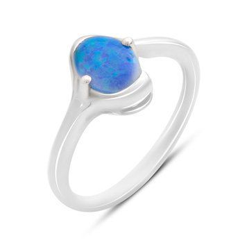 Срібна каблучка з опалом 0.467ct, вага виробу 2,19 гр (2170143) 17.5 розмір 2170143 фото