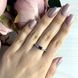 Серебряное кольцо с сапфиром nano 0.54ct, вес изделия 1,57 гр (2021780) 17 размер 2021780 фото 3