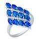 Серебряное кольцо с опалом 1.66ct, фианитами, вес изделия 3,81 гр (1948392) 17.5 размер 1948392 фото 1