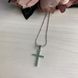 Серебряный крестик с изумрудом 0.63ct (1299043) 1299043 фото 2
