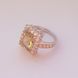 Серебряное кольцо с цитрином nano 4.18ct, вес изделия 4,85 гр (2117353) 16 размер 2117353 фото 2