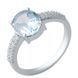 Срібна каблучка з натуральним топазом 3.55ct, вага виробу 3,15 гр (2017370) 18 розмір 2017370 фото 1