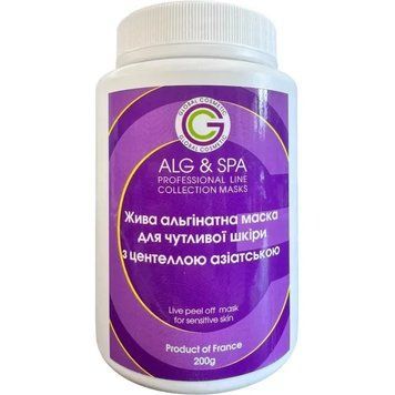 Живая альгинатная маска для чувствительной кожи с центелой азиатской Sensitive Skin Peel off Ma ALG & SPA,200г ALG036-200 фото
