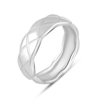 Серебряное кольцо с без камней, вес изделия 3,63 гр (2085454) 17 размер 2085454 фото