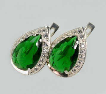 Серебряные серьги с золотыми пластинами 2795762316 фото