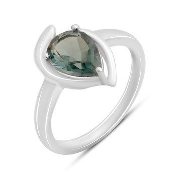 Серебряное кольцо с топазом Лондон Блю 1.658ct, вес изделия 2,94 гр (2174721) 17.5 размер 2174721 фото