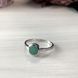 Серебряное кольцо с натуральным изумрудом 0.8ct, вес изделия 2,09 гр (1516904) 17 размер 1516904 фото 2