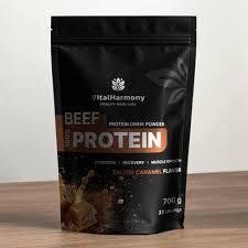 Говяжий протеин - Соленая карамель Beef Protein &ndash; Salted Caramel VitalHarmony, 700 г VH035 фото