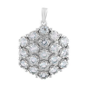 Срібна підвіска з топазом 6.02ct (2124481) 2124481 фото